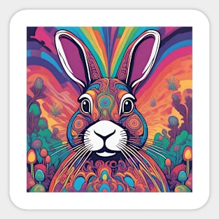 A Celebration Bunny of Spring Sticker